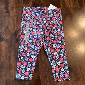 NWT Carter’s 9 month flowered leggings, new with tags
